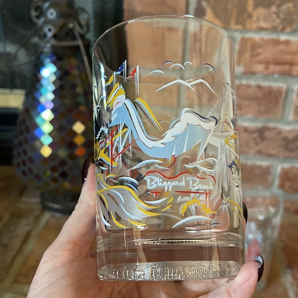 Vtg Disney World 25th Anniversary Glasses Set of 2
